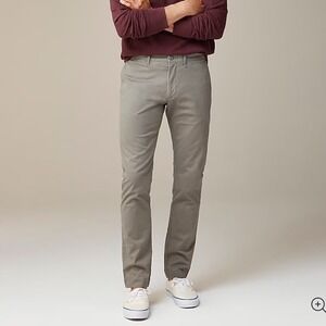 J. Crew 484 Slim Stretch Chino Pants Mens‎ W33 L32 Khaki Tan Flat Front